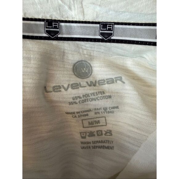 Levelwear Women's Size Medium White Black LA Kings Hockey Hoodie Sweatshirt - Picture 5 of 6